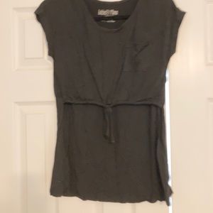 Black nursing top Latched Mama size XS